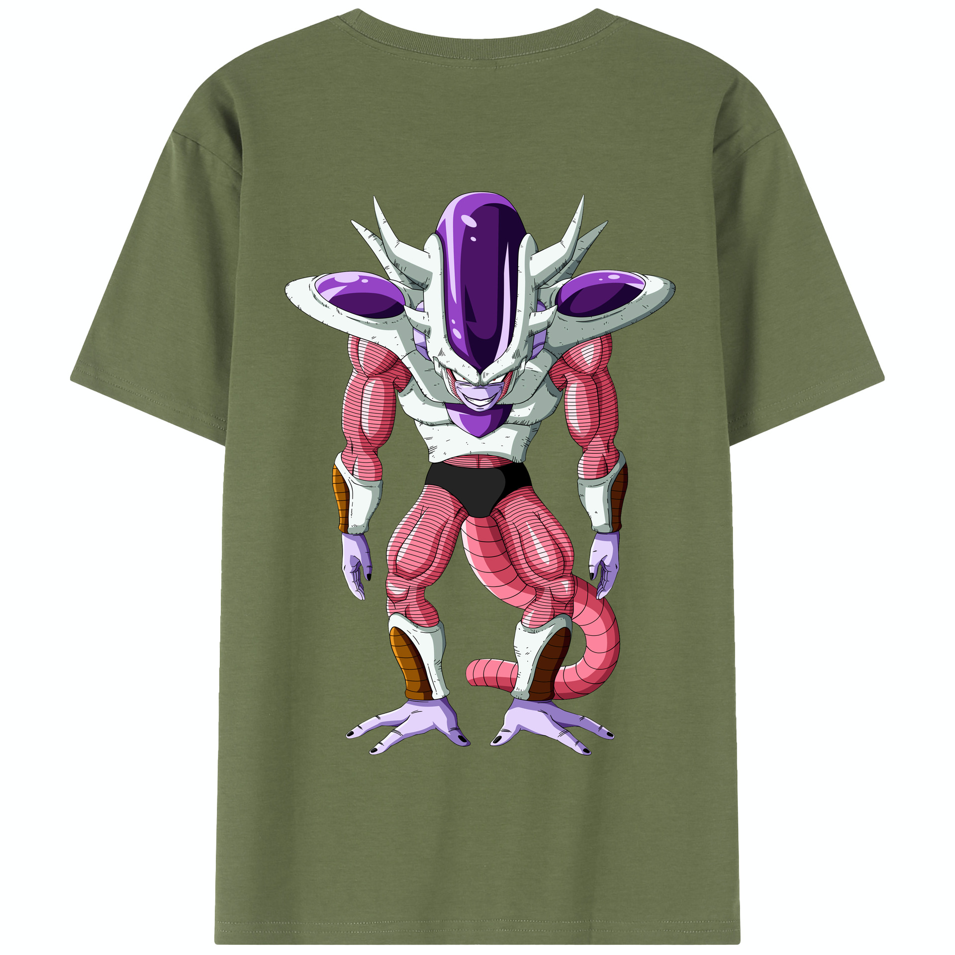 （画像用） ドラゴンボール フリーザ DRAGON BALL Frieza 綿100％半袖Tシャツ（背面プリント）